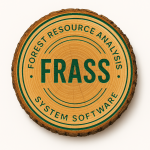 Forest Econometrics logo showing green forest canopy icon with FRASS Analytics text