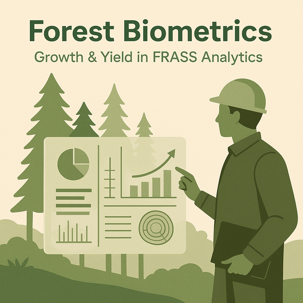 Forest biometrics growth and yield analytics in FRASS